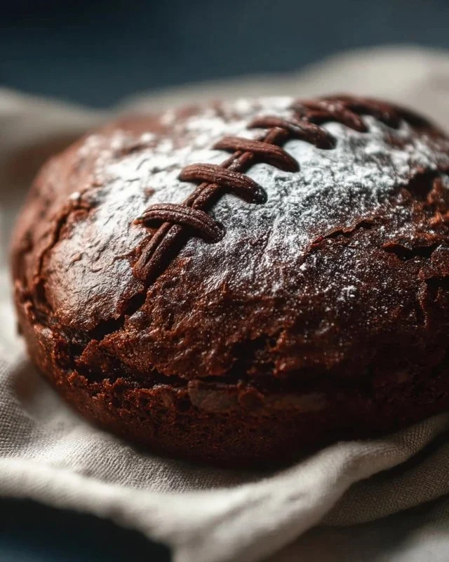 Big Football Brownies decorated for game day festivities