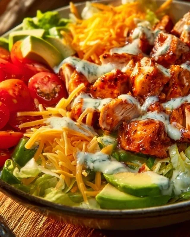 Delicious Buffalo Chicken Bowls with vibrant toppings and flavors.