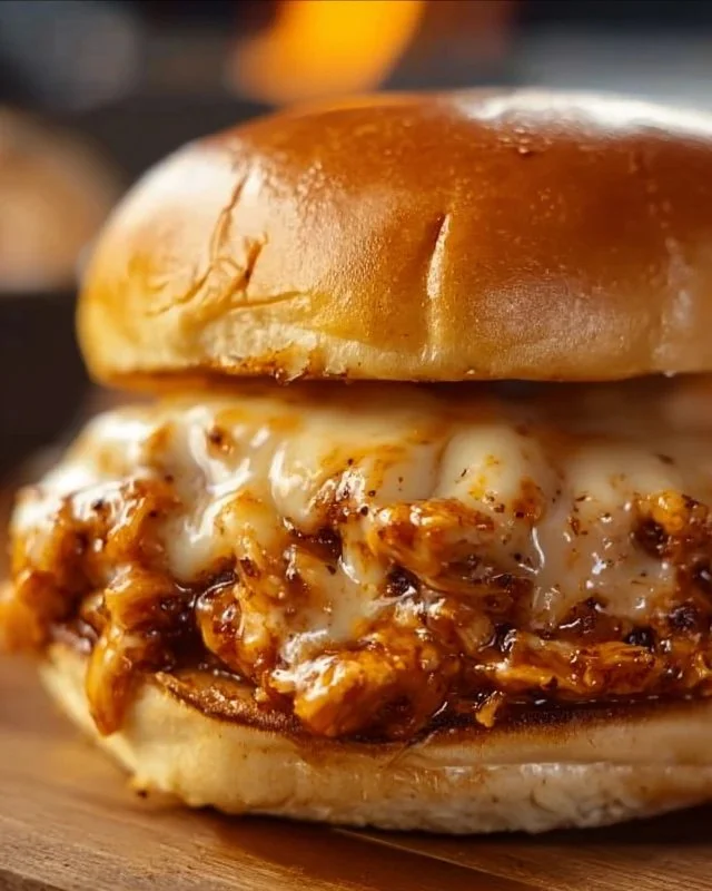 Delicious Cajun Chicken Sloppy Joes served in a bun with fresh toppings