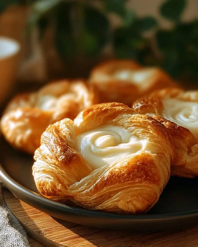 Cheese Danish Delight - flaky pastry with creamy cheese filling
