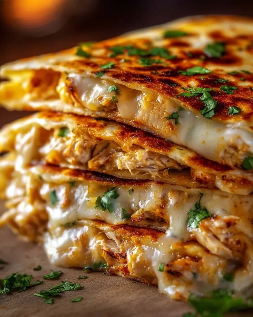 Delicious cheesy garlic chicken wraps filled with chicken and cheese