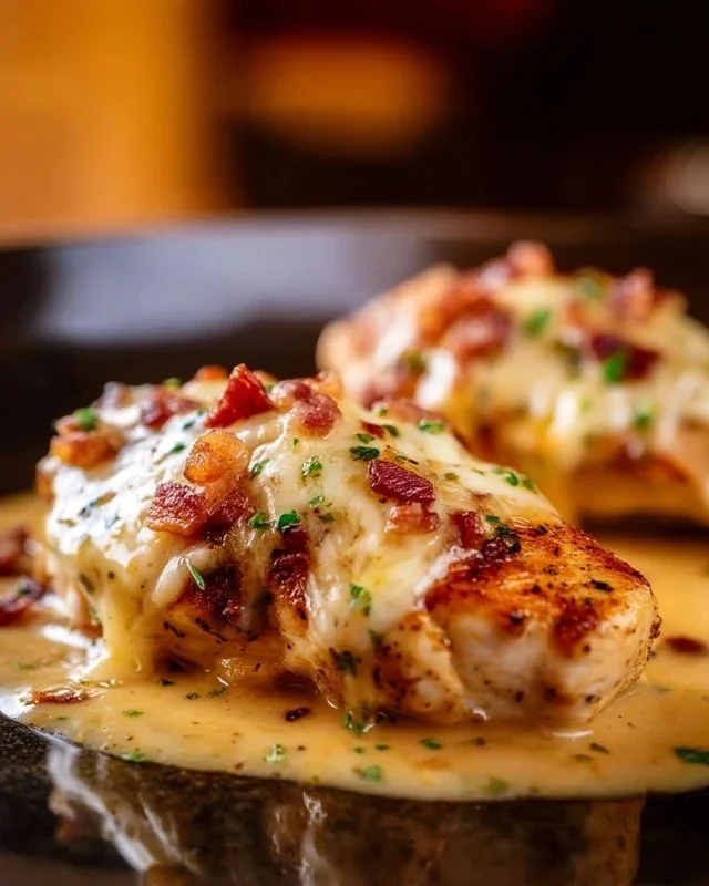 Plate of Copycat Texas Roadhouse Smothered Chicken with sides