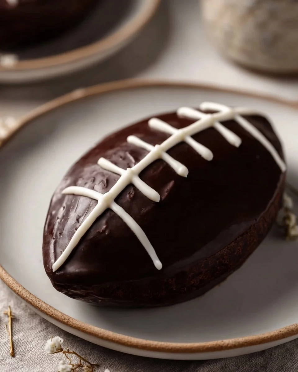 Fudgy football brownies decorated for game day