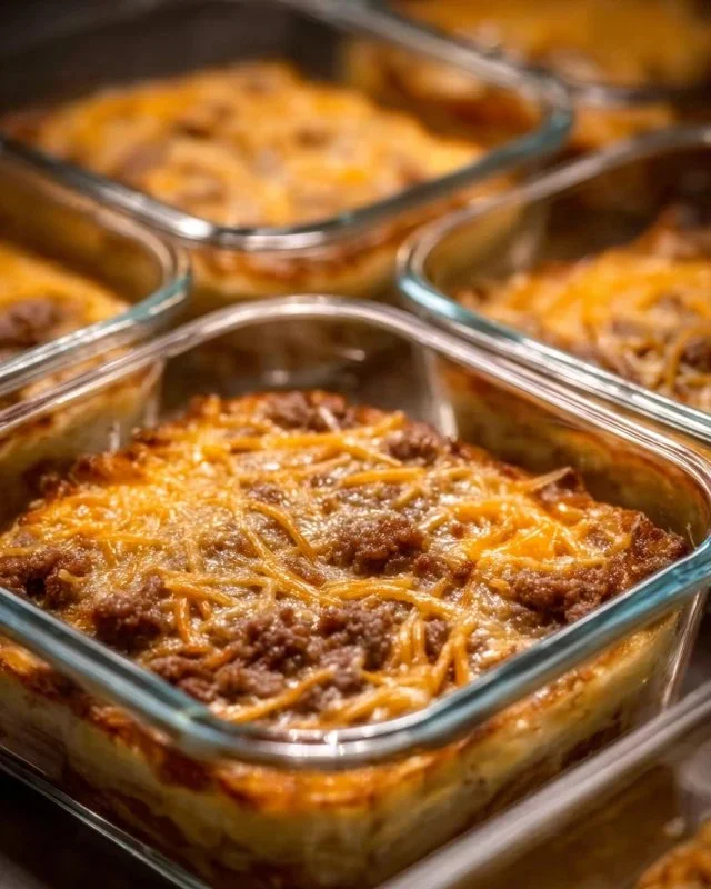 Colorful meal prep breakfast bowls filled with nutritious ingredients.