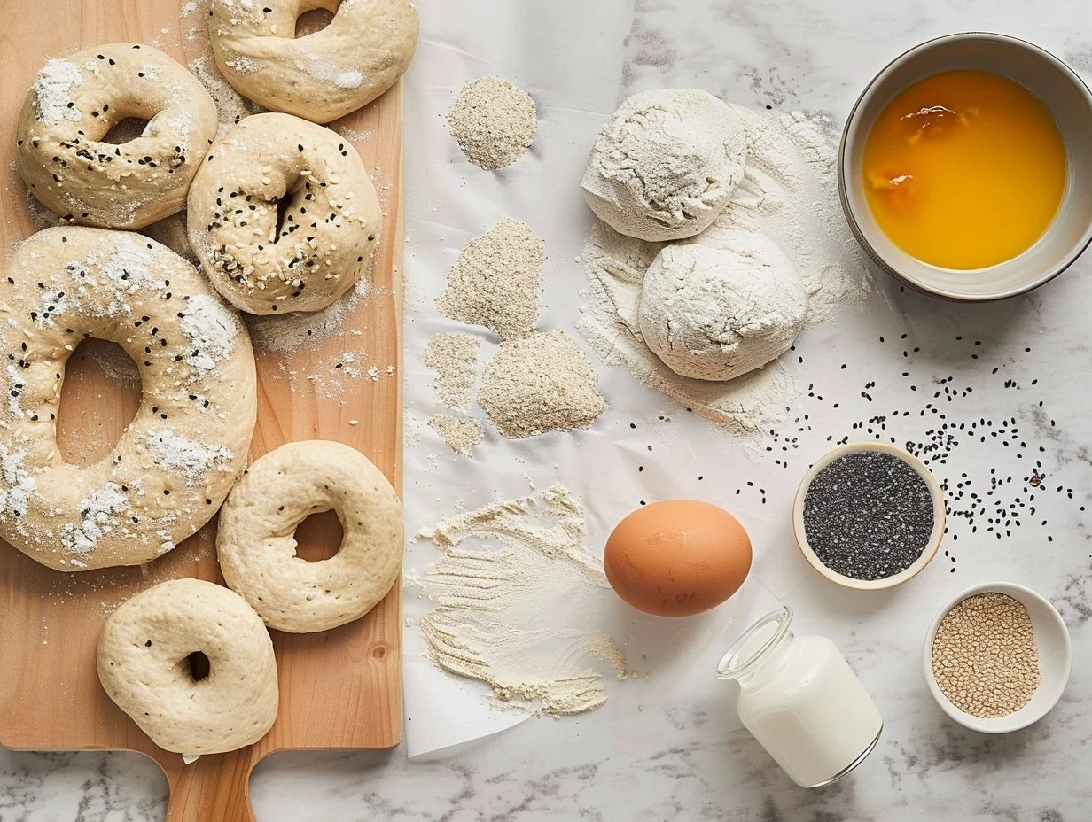 Air Fryer Protein Bagels