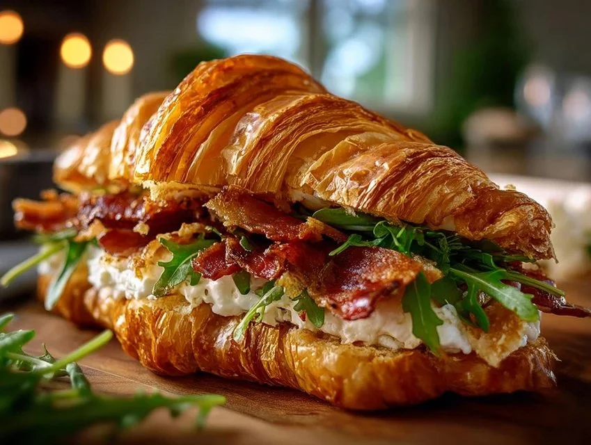 Apple & Goat Cheese Croissant Sandwich