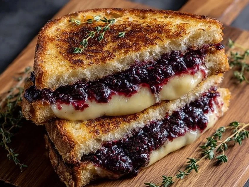 Balsamic Blackberry Bliss Grilled Cheese