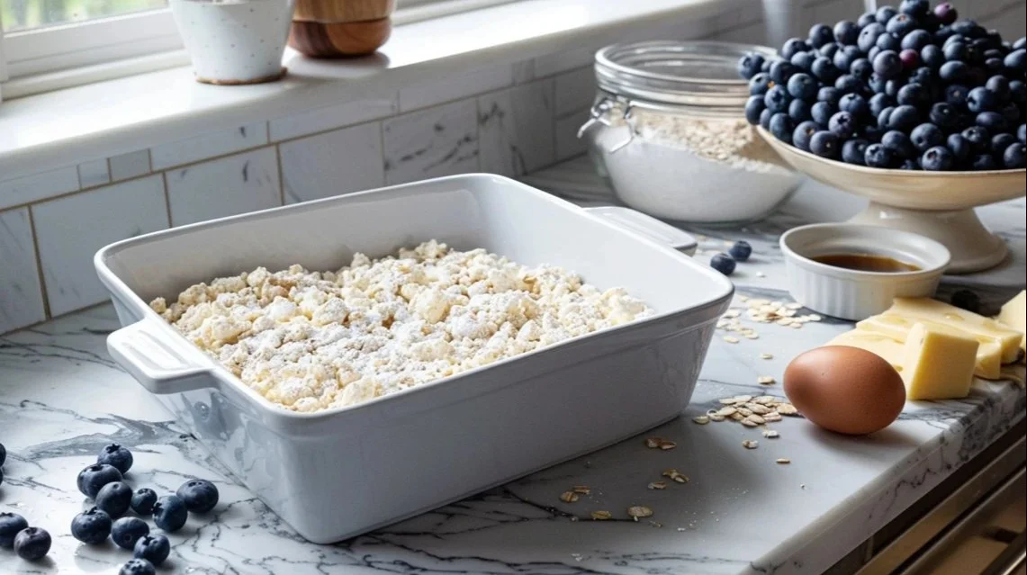 Blueberry Cottage Cheese Breakfast Bake Delight