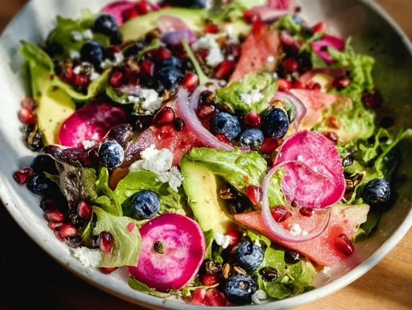 Blueberry Pistachio Spring Salad