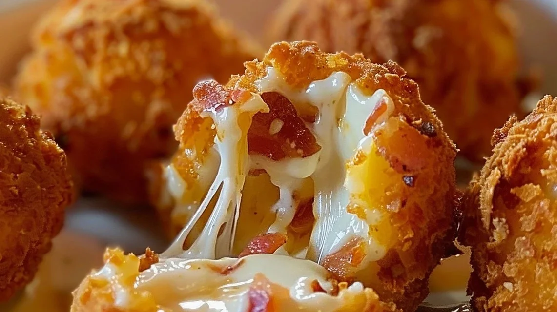 Buffalo Chicken Bacon Mozzarella Bombs on a platter