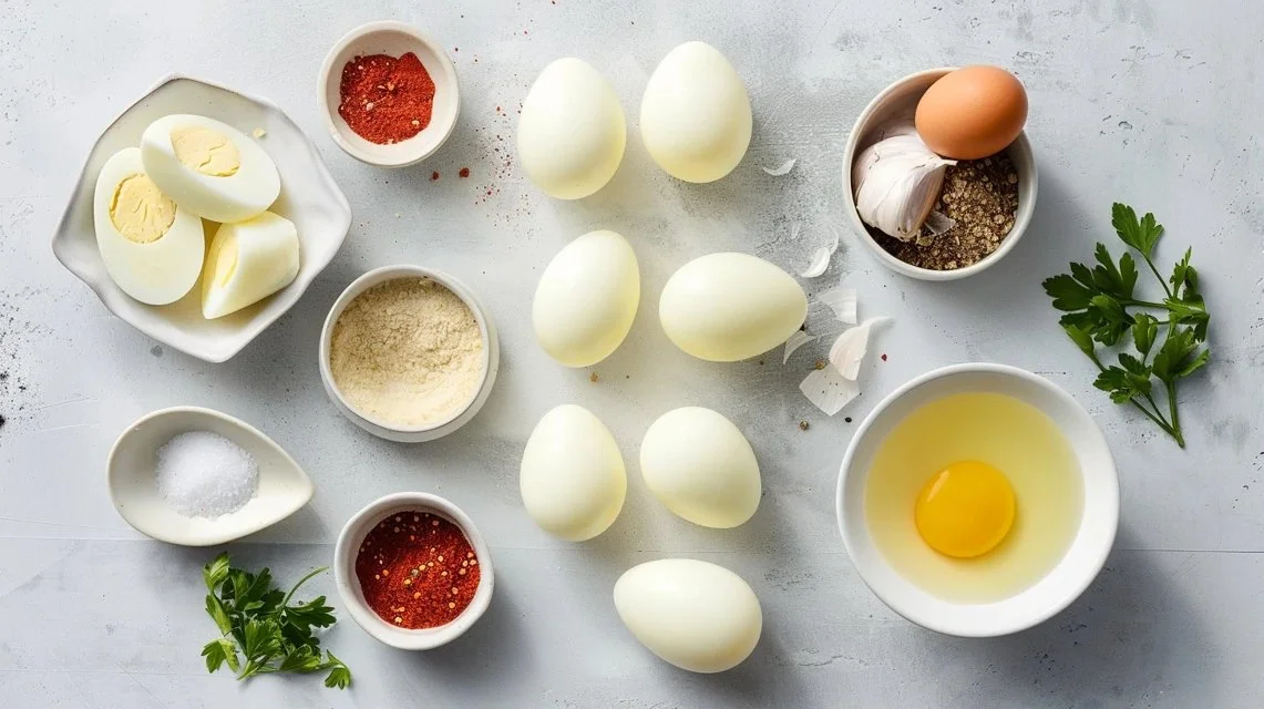 Cajun Boiled Eggs with Spicy Garlic Butter Sauce