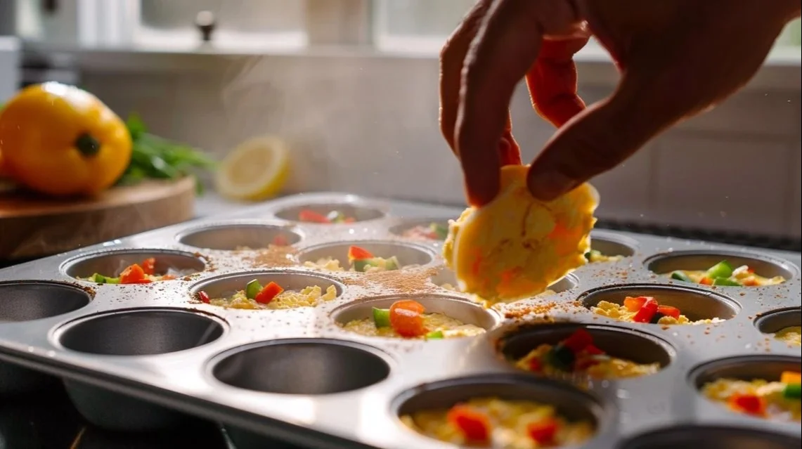 Cheesy Muffin Tin Cottage Cheese Egg Bites