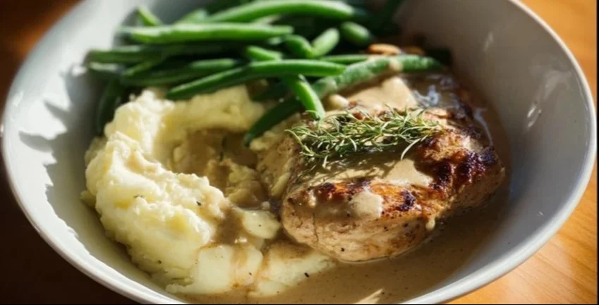 Chicken Schnitzels with Creamy Sauce