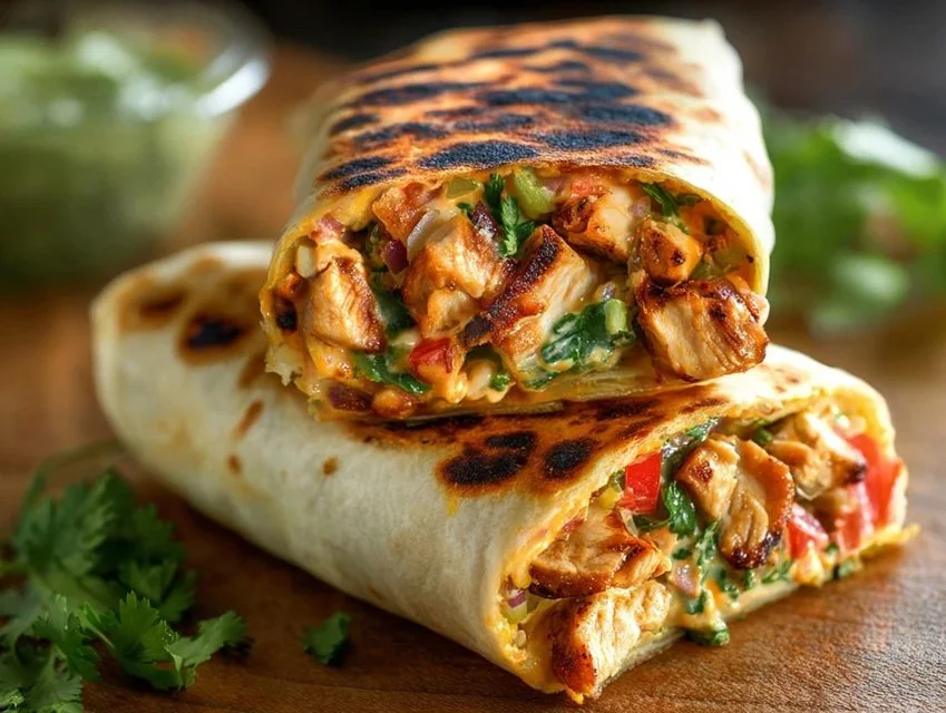 Chipotle Ranch Grilled Chicken Burrito