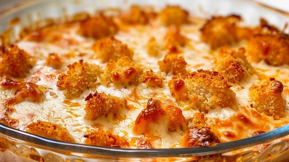 Cottage Cheese Chicken Parmesan Bowl served in a stylish dish