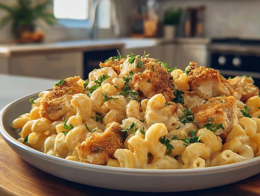 Creamy Chicken Mac and Cheese