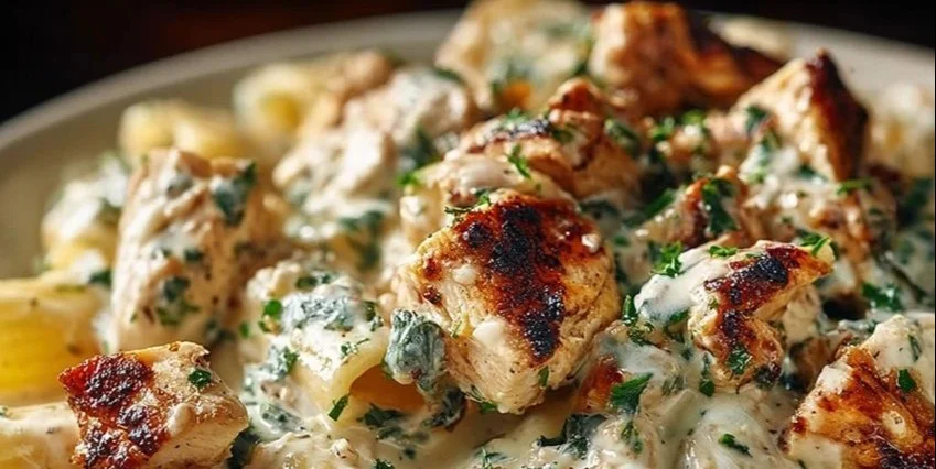 Creamy Pesto Chicken Pasta