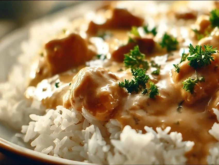 Creamy Smothered Chicken and Rice