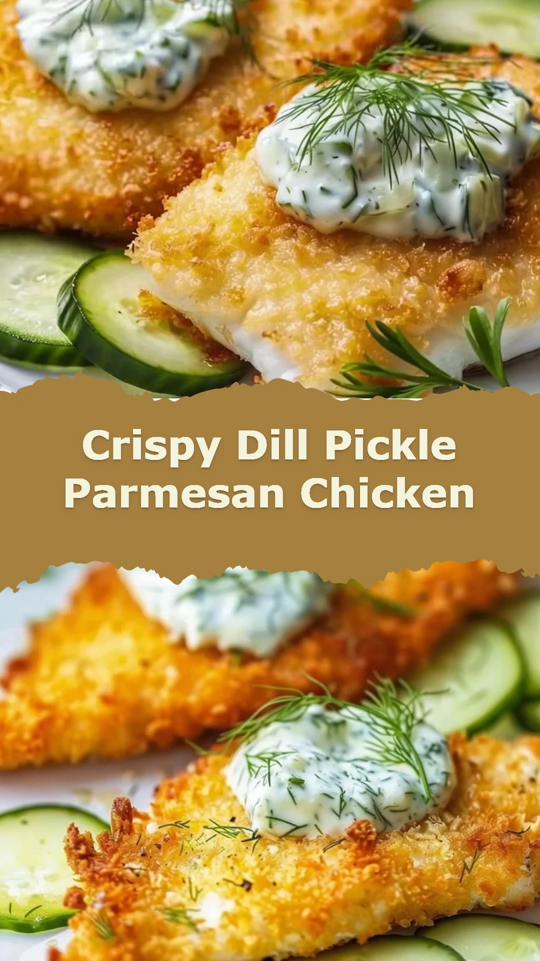 Crispy Dill Pickle Parmesan Chicken