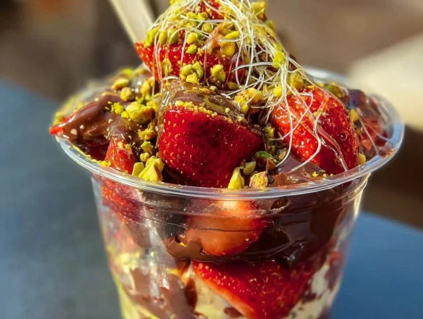 Dubai Chocolate Strawberry Cup