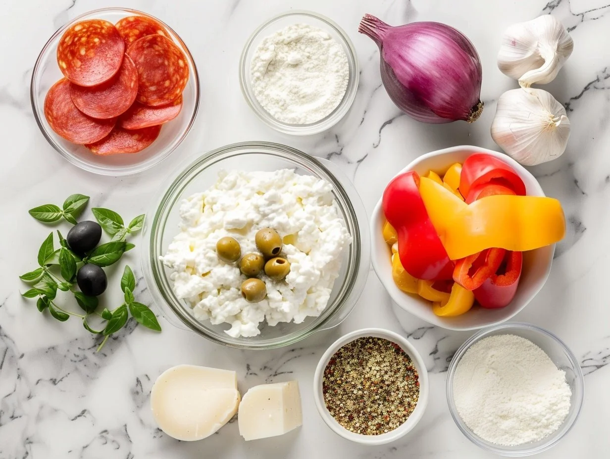 Easy High Protein Cottage Cheese Pizza Bowl