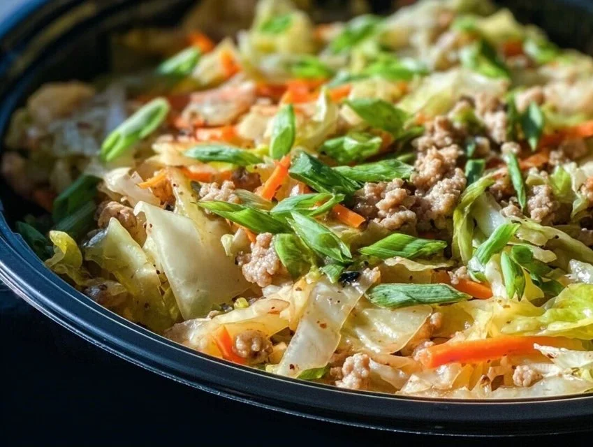 Delicious egg roll in a bowl served in a colorful dish