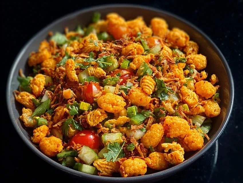 A bowl of crunchy fox nut snacks, a healthy and nutritious alternative for snacking.