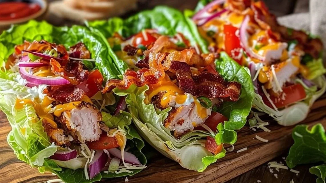 Delicious Keto Turkey Club Lettuce Wraps with fresh ingredients and low-carb goodness.