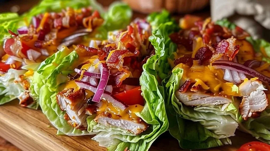 Fresh Keto Turkey Club Lettuce Wraps