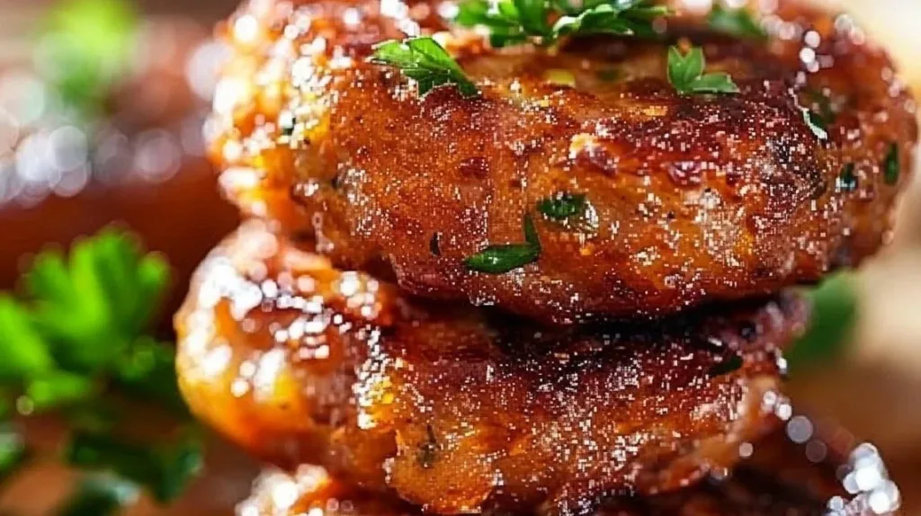 Crispy hash brown sausage bites served on a platter for a delicious snack