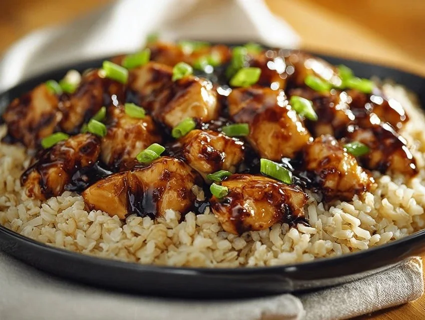 Honey BBQ Chicken Rice