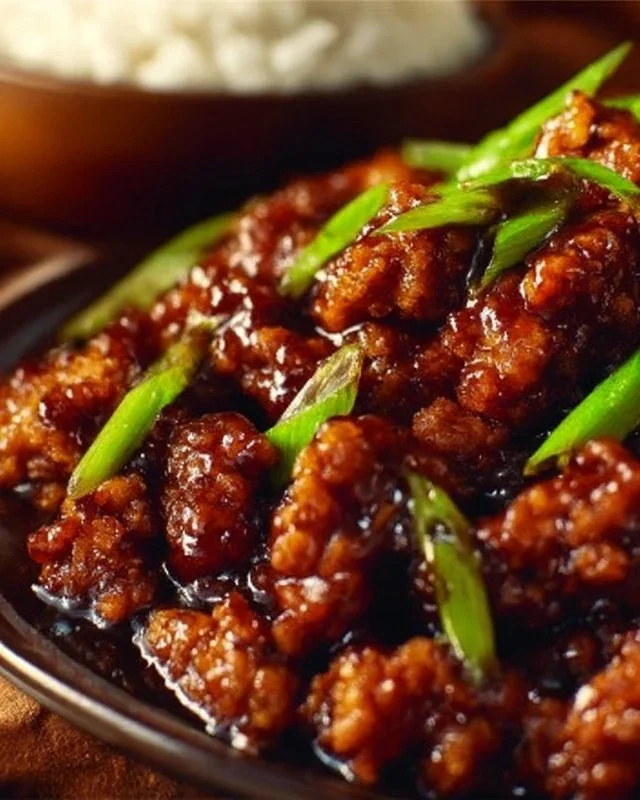 Deliciously spicy dragon chicken served with vibrant vegetables