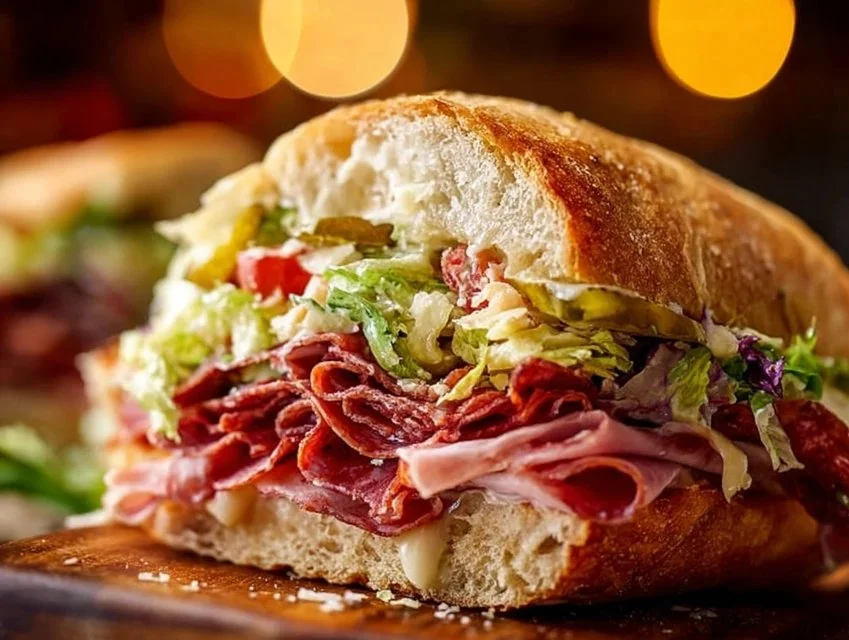 Italian Grinder Salad Sandwich
