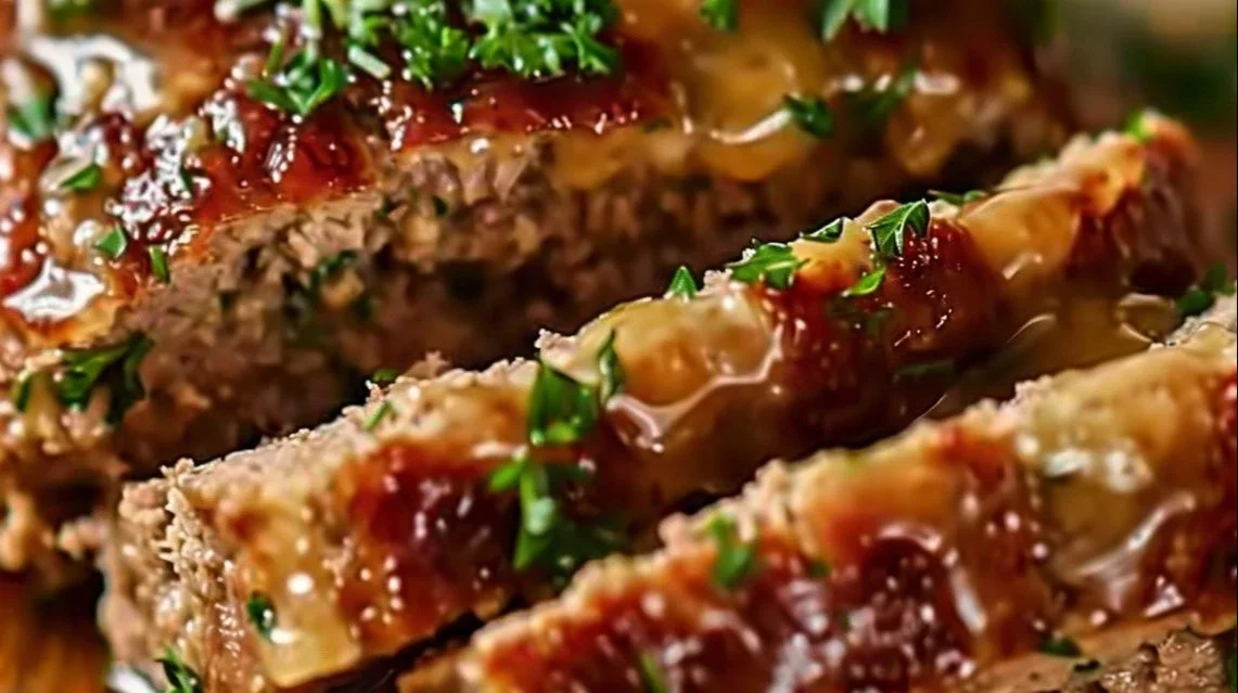 Juicy Garlic Parmesan Chicken Meatloaf