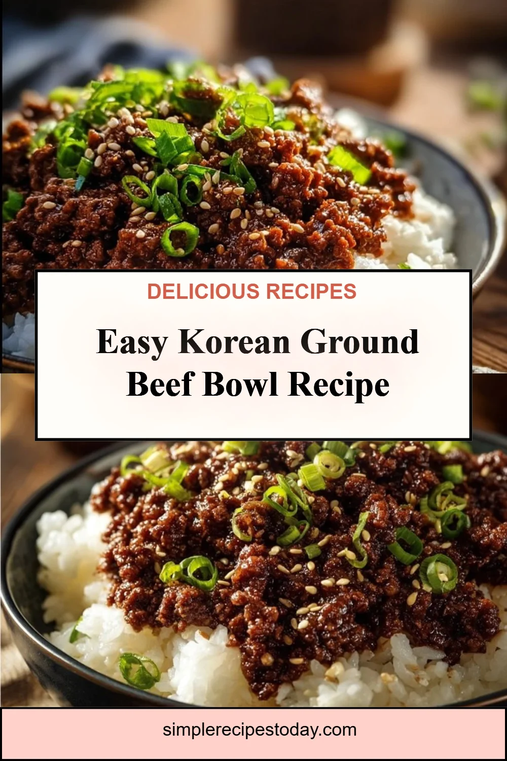 Korean Ground Beef Bowl