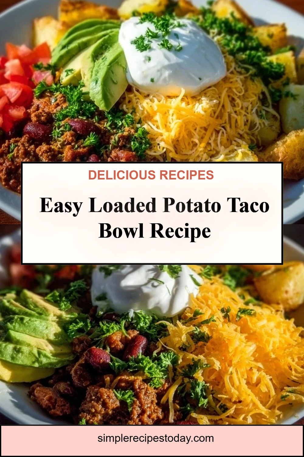 Loaded Potato Taco Bowl