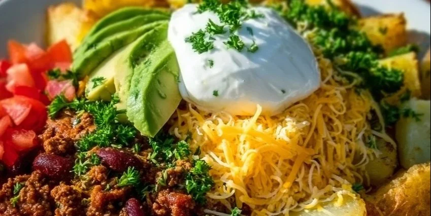 Loaded Potato Taco Bowl