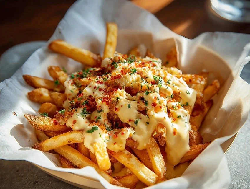 Delicious Louisiana Voodoo Fries recipe inspired by Wingstop.