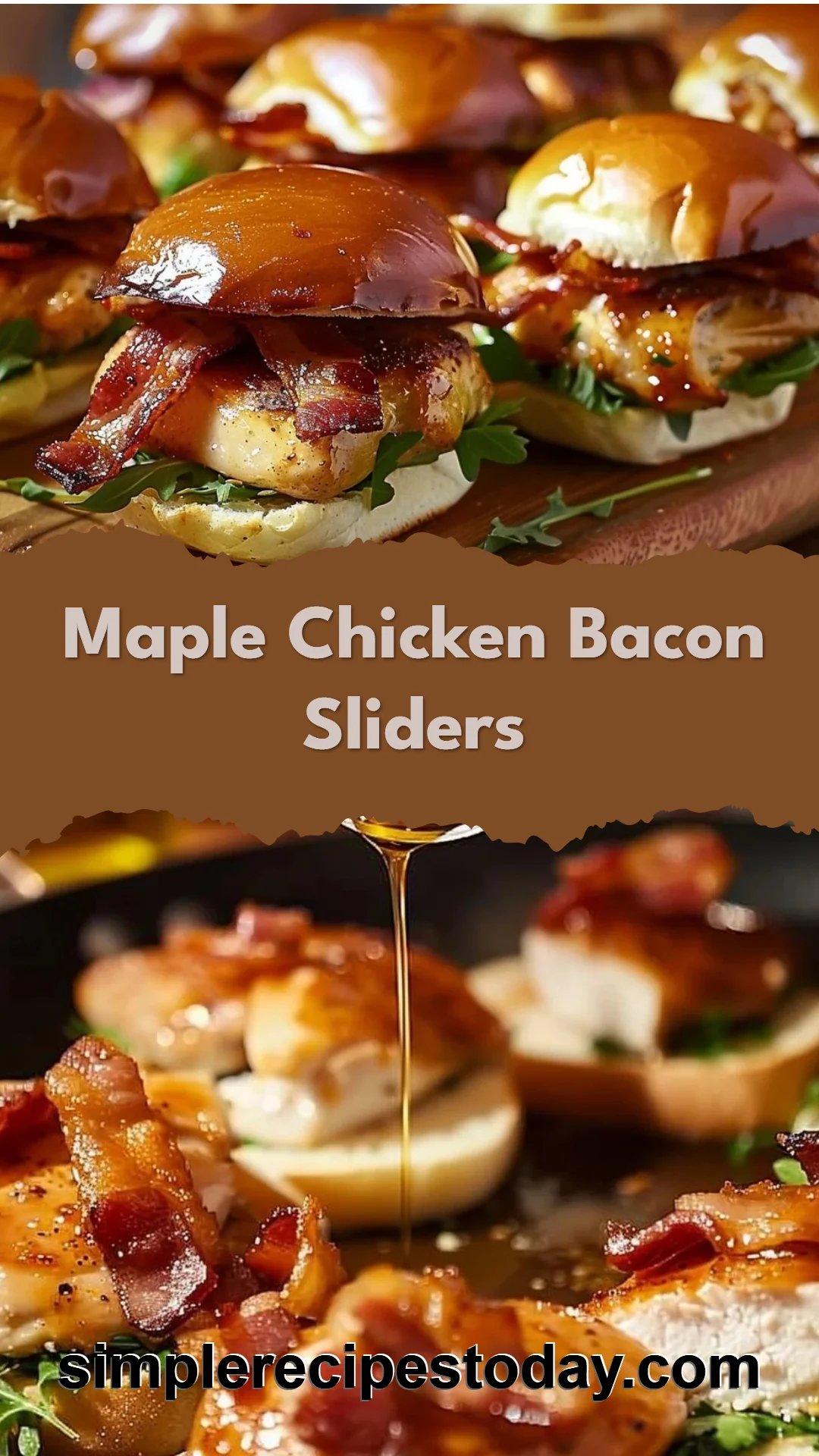 Maple Chicken Bacon Sliders