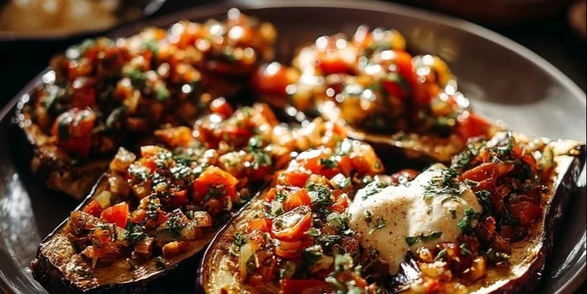 Mediterranean Roasted Eggplant