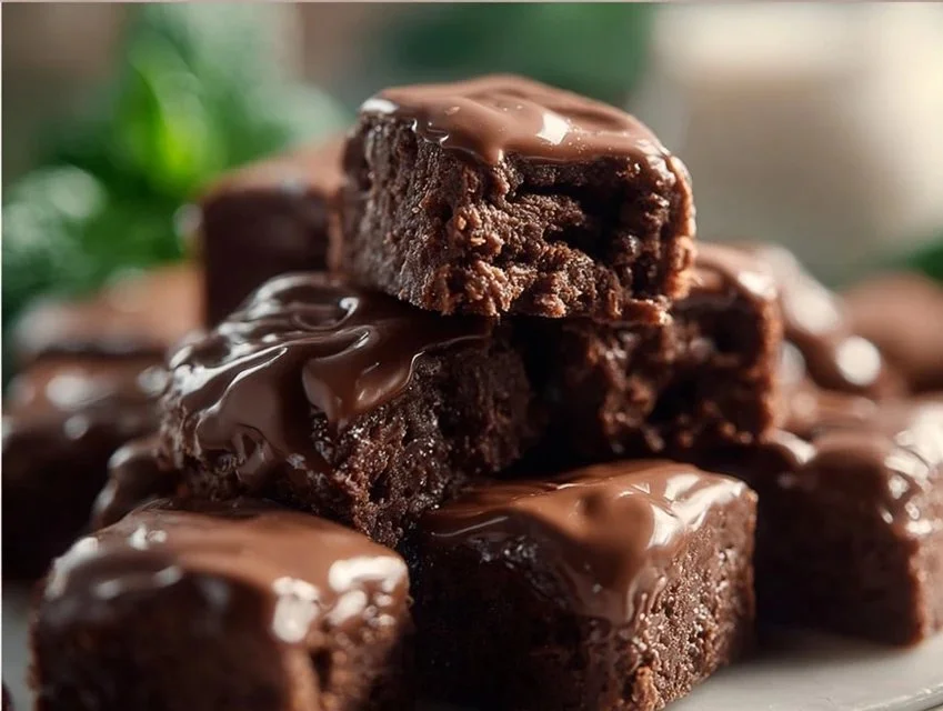 No-bake cottage cheese brownie batter protein bites ready to enjoy