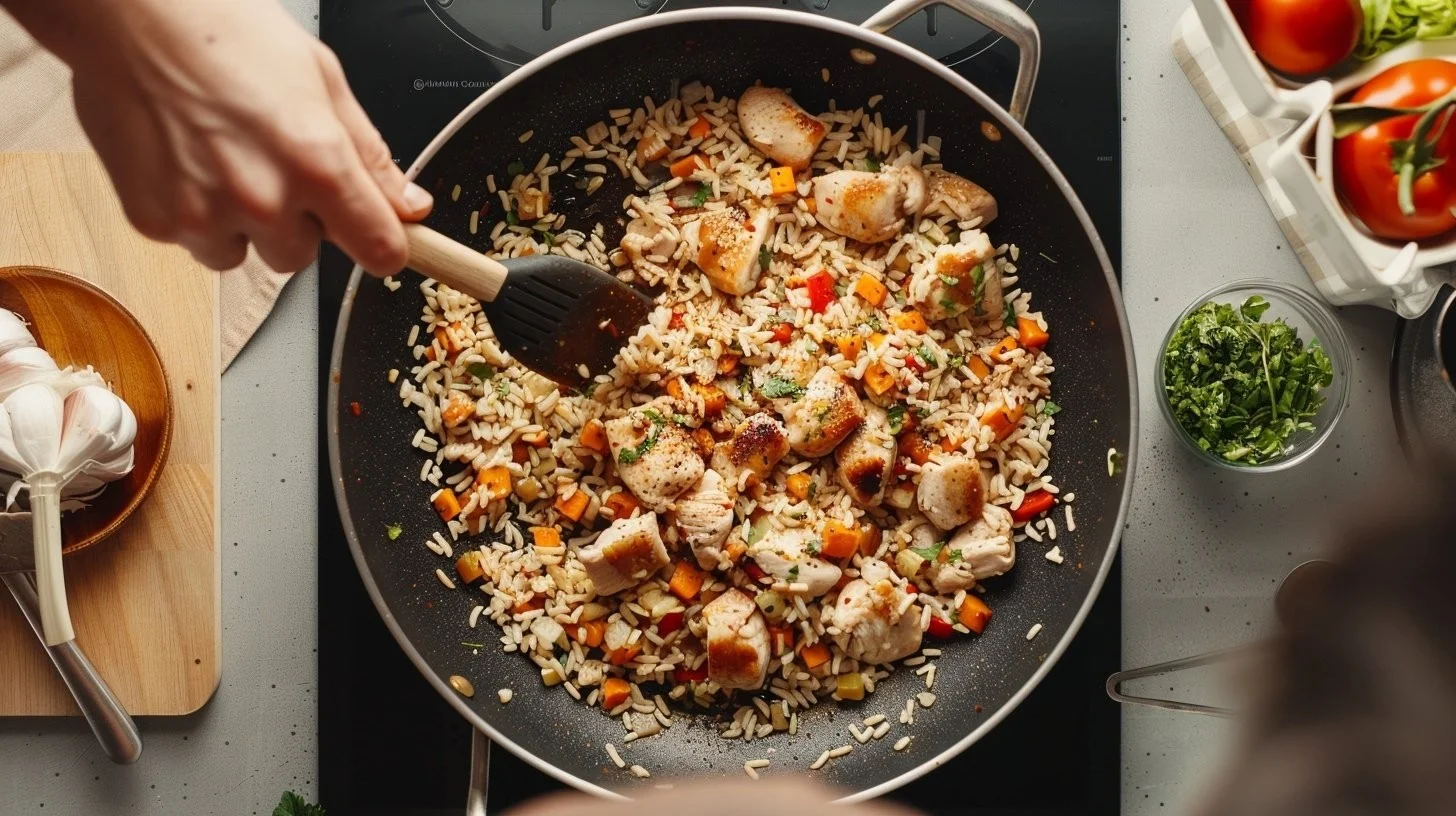 One-Pan Bold Honey BBQ Chicken Rice
