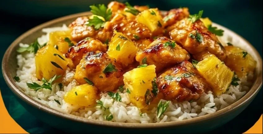One-Pan Pineapple Chicken & Rice