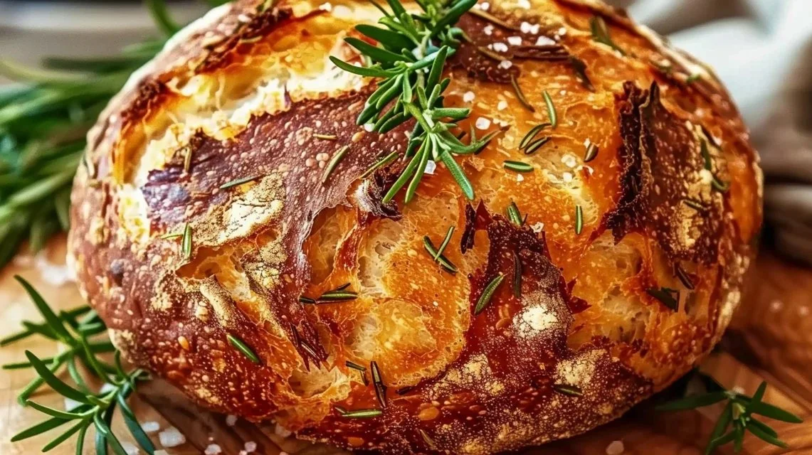 Freshly baked Parmesan Garlic Bread with herbs and melted cheese