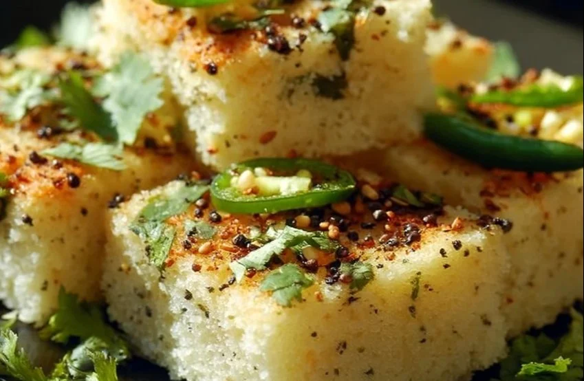 Semolina Steamed Cake (Dhokla)
