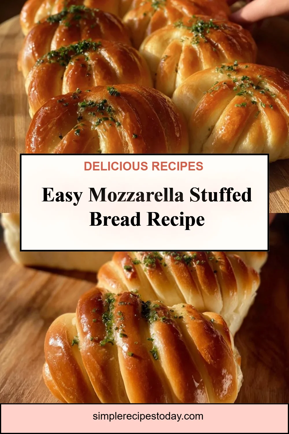 Soft and Cheesy Mozzarella Stuffed Bread