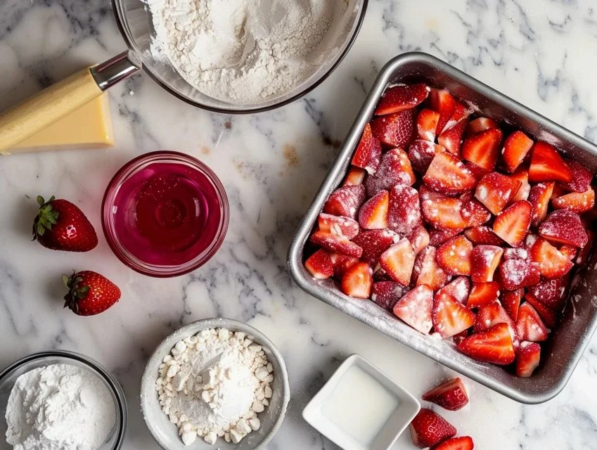 Strawberry Shortcake Bars