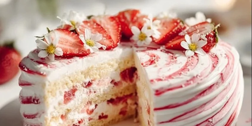 Strawberry Shortcake Layer Cake
