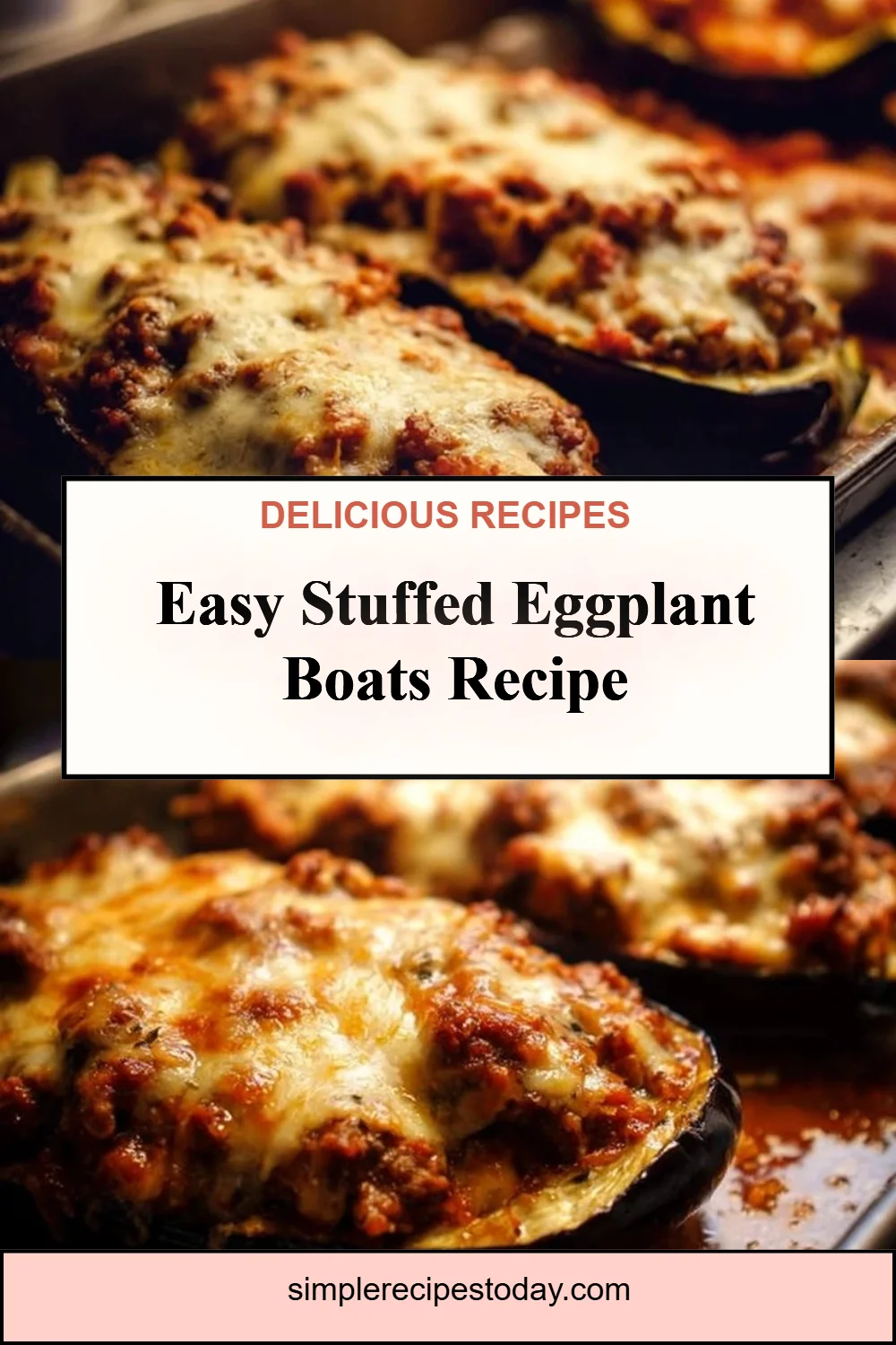 Stuffed Eggplant Boats